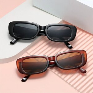 Gafas de sol rectangulares Retro para mujeres y hombres, gafas de sol modernas de Color caramelo, gafas de sol de los años 90, gafas de sol clásicas con protección UV400
