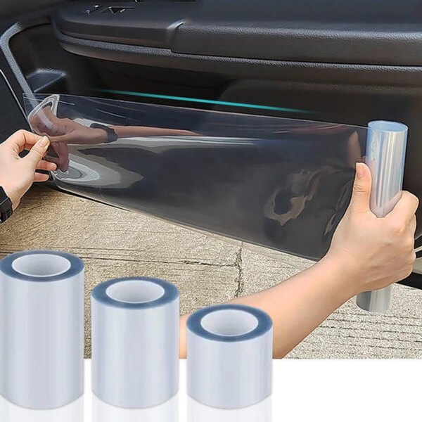 Película protectora de piel de rinoceronte para coche, protección de pintura para puerta de entrada, película protectora de pintura Invisible transparente para coche