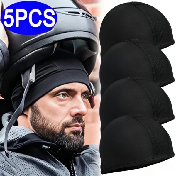 Gorro de tela pequeño de secado rápido para montar en motocicleta, forro para casco, deportes al aire libre, gorra protectora transpirable, accesorios universales para casco