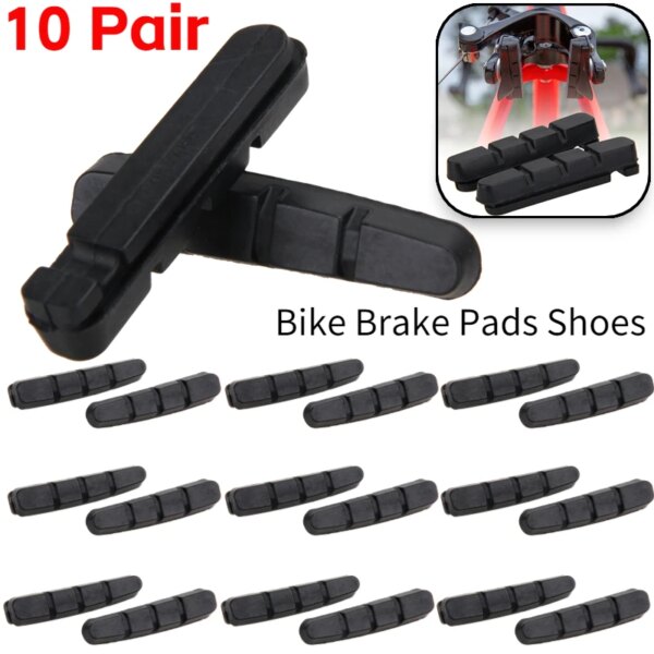 Pastilla de freno de bicicleta de carretera, zapatos de bloque de madera de corcho para Dura Ace Ultegra 105, llantas de aleación de cartucho, piezas de rueda de bicicleta, pastillas de freno de bicicleta