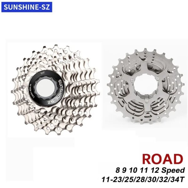 Cassette para bicicleta de carretera, piñón libre para bicicleta SRAM SHIMANO, 8, 9, 10, 11, 12 velocidades, 11-23T/25T/28T/30T/32T/34/36T