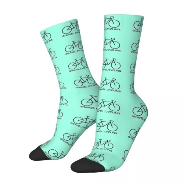 Calcetines de Ciclismo de Carretera para hombre y mujer, medias de primavera con estampado de Andy Warhol, color verde menta, Hip Hop