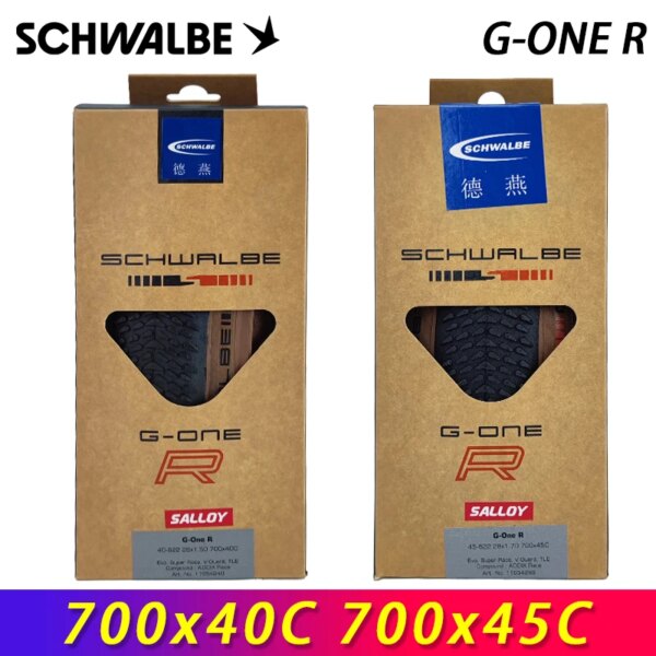 SCHWALBE G-ONE R Tubeless transparente Sidewall 700x4 0c/45c neumático plegable para bicicleta de carretera de grava MTB Touring bicicleta ciclismo parte