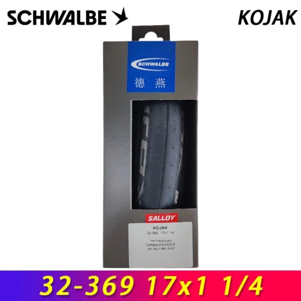 SCHWALBE Original KOJAK 32-369 17x1 1/4 neumático plegable negro para piezas de ciclismo de bicicleta plegable clásica AM