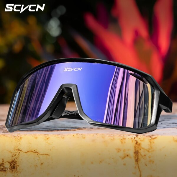 SCVCN Gafas de sol fotocromáticas para ciclismo, gafas para conducir en carretera, para deportes al aire libre, montaña, senderismo, hombres y mujeres, gafas UV400