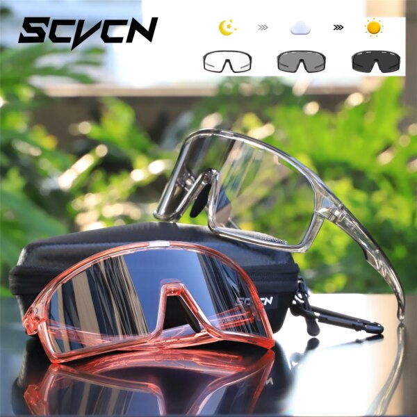 SCVCN, gafas de sol fotocromáticas para ciclismo para hombre, gafas UV400 para bicicleta, gafas para conducir, deportes al aire libre, gafas de sol de béisbol para mujer MTB