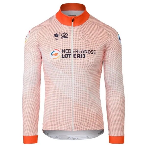 PRIMAVERA VERANO EQUIPO NACIONAL HOLANDÉS HOLANDA SÓLO JERSEY DE CICLISMO DE MANGA LARGA ROPA DE CICLISMO TALLA XS-4XL