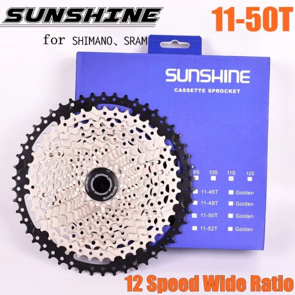 SUNSHINE MTB 12S velocidad Cassette volante piñones 11-50T bicicleta de montaña rueda libre cog 50T cdg xg rueda libre ultraligera