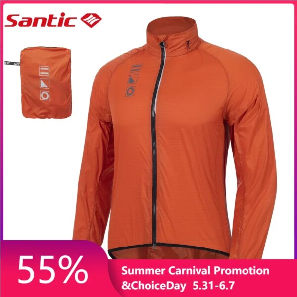 Santic chaquetas de ciclismo cortavientos chaquetas de bicicleta equipo de equitación con protección solar al aire libre M2C07034