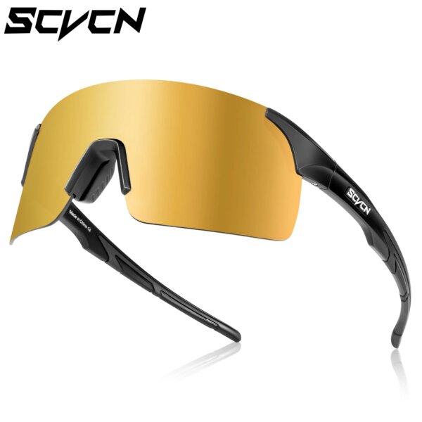 Scvcn-gafas de sol para ciclismo para hombre y mujer, lentes deportivas para ciclismo de montaña, UV400