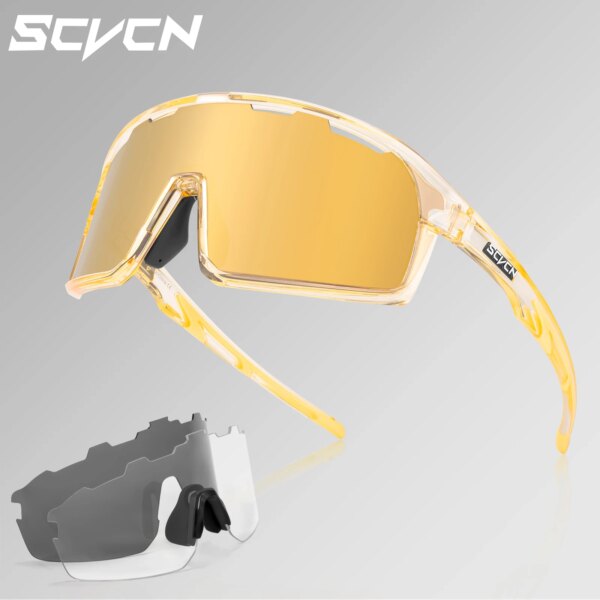 Scvcn-Gafas de sol de ciclismo para hombres y mujeres, gafas UV400, gafas de sol MTB, gafas deportivas, gafas de mujer, gafas de bicicleta, 2024