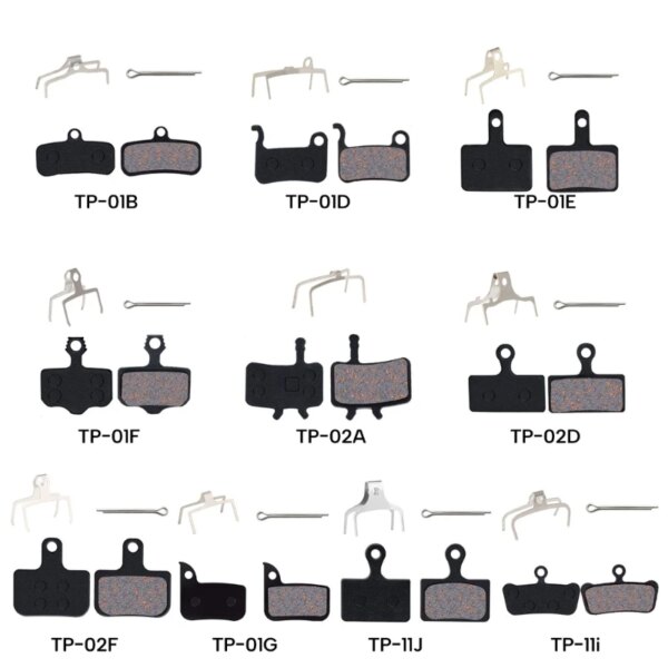 Pastillas de freno de disco de bicicleta semimetálicas, pastillas de freno universales para bicicleta de montaña, accesorios de ciclismo, frenado suave, envío directo