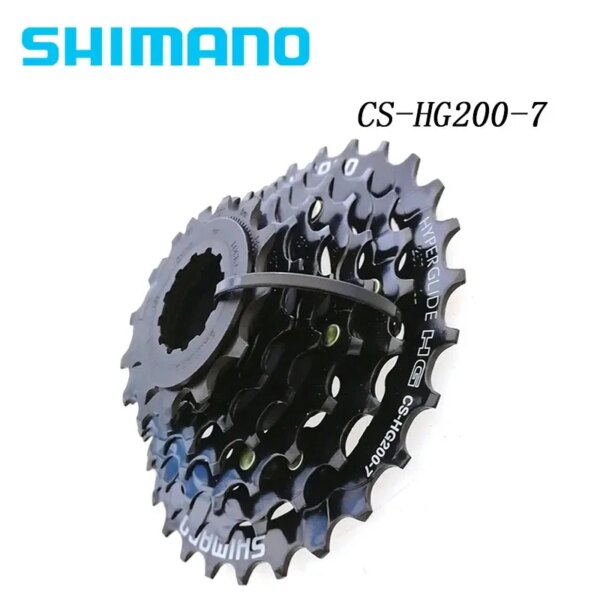 Shimano CS-HG200-7 bicicleta de montaña 7 velocidades 12-28/32T rueda libre Iamok HYPERGLIDE Cassette piñón piezas de bicicleta