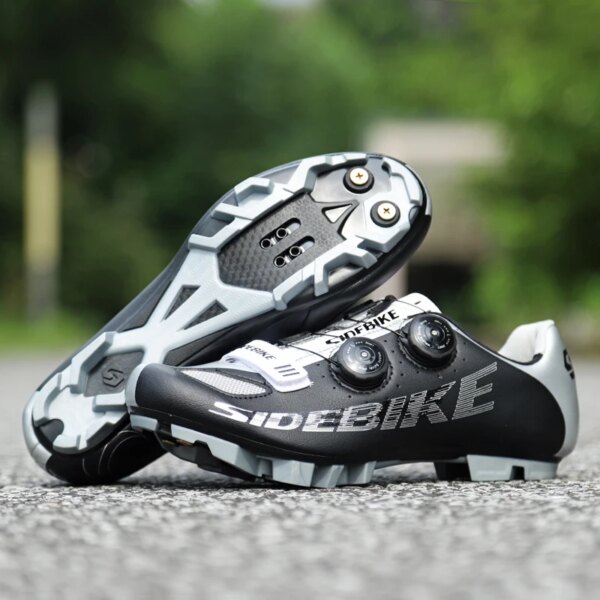 Zapatos de Ciclismo Sidebike MTB, zapatos con cierre automático, zapatos de bicicleta ultraligeros, zapatos atléticos para bicicleta de montaña, Zapatillas de Ciclismo