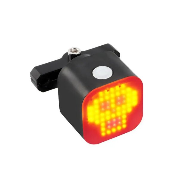 Luces traseras de bicicleta con sensor inteligente, luces de advertencia para bicicleta de carretera, montaña, MTB, para frenos nocturnos, recargable con 13 emoticonos