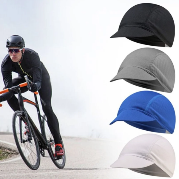 Gorra de ciclismo con visera para hombre y mujer, gorro con protección solar UV, gorros para cabeza de bicicleta de carretera, forro para casco, novedad de verano