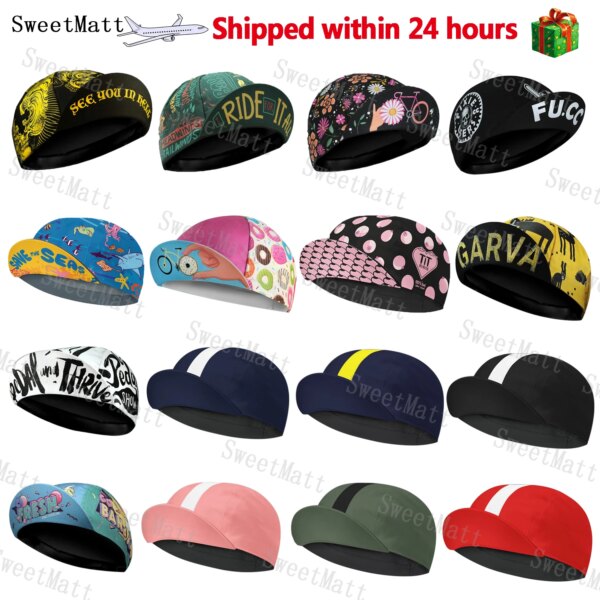 SweetMatt Gorra de Ciclismo Retro clásica Simple Colorida Una Variedad de Estilos para Elegir Tamaño Unisex Sombrero de Bicicleta de Secado rápido