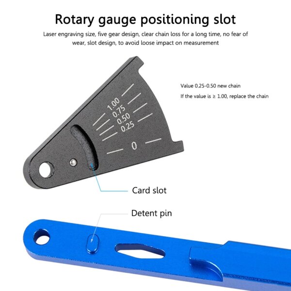 TOOPRE-calibrador de cadenas de bicicleta, Regla de medición de cadena de montaña duradera, aleación de aluminio, herramientas de reparación de ciclismo de repuesto ligeras