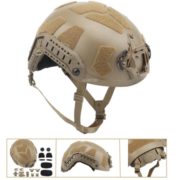 Casco táctico MH FAST, cascos protectores de combate de Paintball ajustables, Protector de cabeza de tiro de caza para hombres