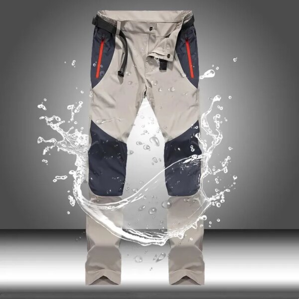 Pantalones Cargo tácticos impermeables para hombre, pantalones largos de secado rápido de verano para hombre, deportes al aire libre, senderismo, Camping, pesca, talla M-4XL