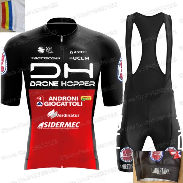 Equipo ANDRONI 2022 Conjunto de Jersey de ciclismo con puños italianos y manga cortada con láser, ropa de ciclismo, camiseta para bicicleta de carretera, traje, camisetas para bicicleta de montaña, Maillot 2022