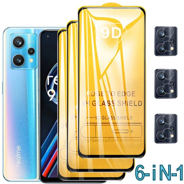 Vidrio templado para Realme 9 Pro Plus, película de vidrio 9D, película frontal para teléfono inteligente Realme 10 4G, Protector de pantalla Realm 9Pro Plus, vidrio protector Realme9Pro 2022 en Realmi 10 9 Pro Plus