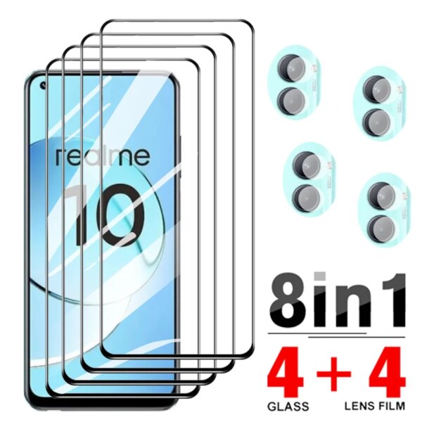Vidrio templado para realme 11 Protector de pantalla realme10 Protectores de cámara para realme 10 9i 8i 8 9 pro plus Película de vidrio realmi 10 protector de vidrio para realme 10 4g Accesorios