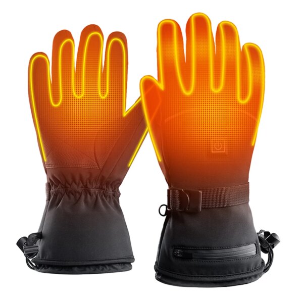 Guantes Térmicos con Pantalla Táctil Guantes Térmicos Eléctricos con Batería Guantes Térmicos Cálidos A Prueba de Frío Temperatura de 3 Engranajes para Hombres y Mujeres