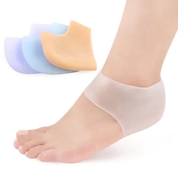 Calcetín de Gel hidratante de silicona transparente, calcetines protectores de soporte para el cuidado de la piel del pie agrietado, calcetines funcionales Peds