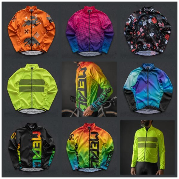 Twin Six 6 cortavientos para Ciclismo, Jersey para bicicleta, resistente al viento, repelente al agua, ligero, transpirable, chaqueta de manga larga para Ciclismo