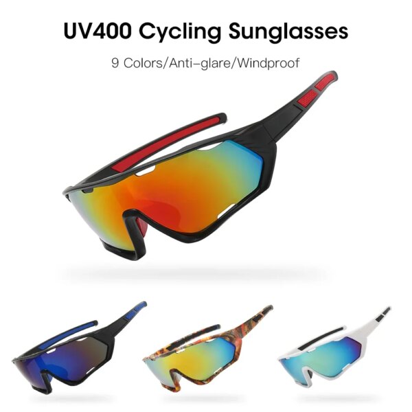 Gafas de sol UV400 para correr y ciclismo, gafas deportivas resistentes a los rayos UV para hombre y mujer, gafas polarizadas para bicicleta de montaña o de carretera