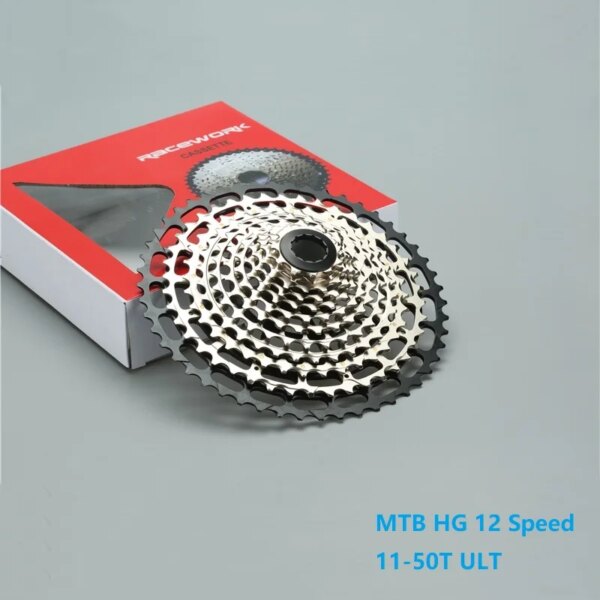 Ultimate MTB 12 velocidades 11-50T ULT Cassette bicicleta de montaña Durable 12v CNC rueda libre HG hub Compatible bicicleta 12 s K7 piñón