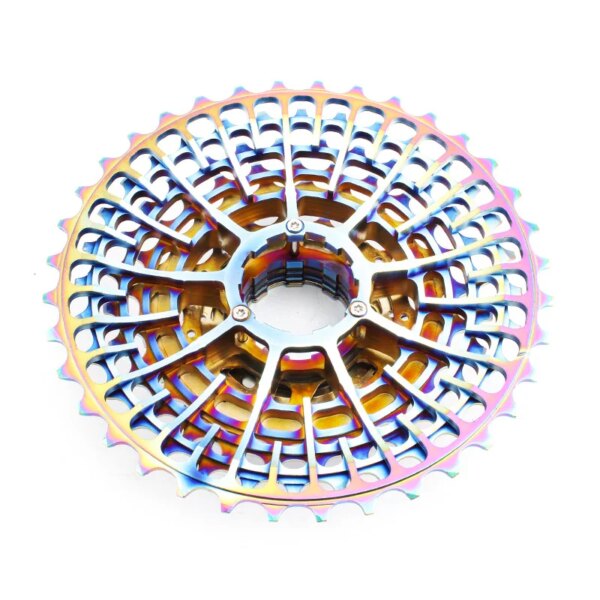 Cassette ultraligero de 11 velocidades para bicicleta de carretera, volante de inercia, rueda libre ultraligera hueca colorida, piñón de 12 velocidades 11-28T/32T/34T/36T