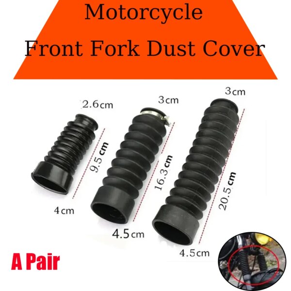 Funda protectora Universal para motocicleta, amortiguador de horquilla de goma delantera, funda protectora contra el polvo para Motocross, todoterreno, Pit Dirt Bike