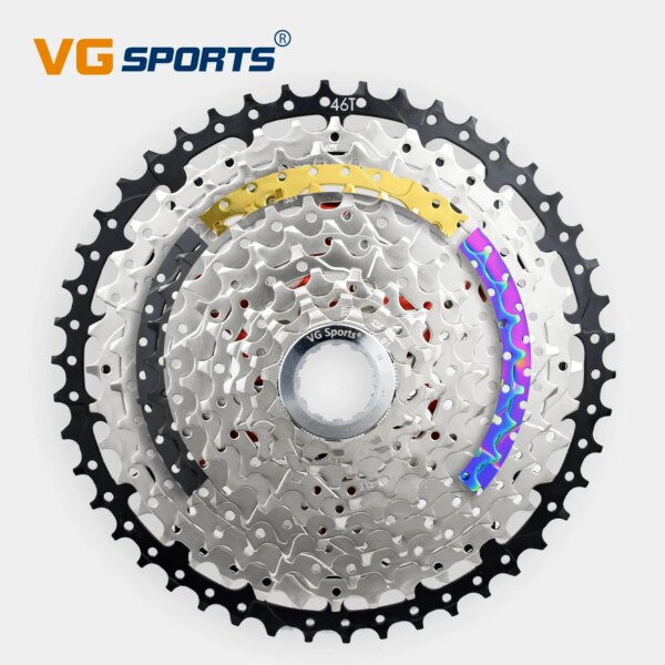 VG SPORTS-Cassette de bicicleta de montaña de 9, 10, 11 y 12 velocidades, Cassette separado, rueda libre, soporte de aluminio, piñón, rueda libre de bicicleta 52T