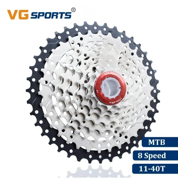 VG Sports Cassette de 8 velocidades 11-40T bicicleta de montaña MTB piezas de bicicleta Cassete rueda libre piñón Cdg Xg ultraligero 414g