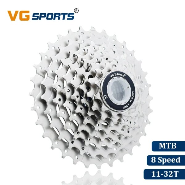 VG Sports bicicleta de montaña MTB 8 ​​velocidades Cassette 8 Velocidade 32T piezas de bicicleta Cassete rueda libre piñón Cdg Xg ultraligero 300g