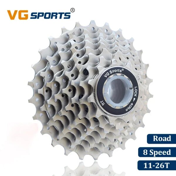 VG Sports bicicleta de carretera 8 velocidades Velocidade Cassette S 26T bicicleta rueda libre piñón Cog Cdg ciclismo rueda libre ultraligero 233g