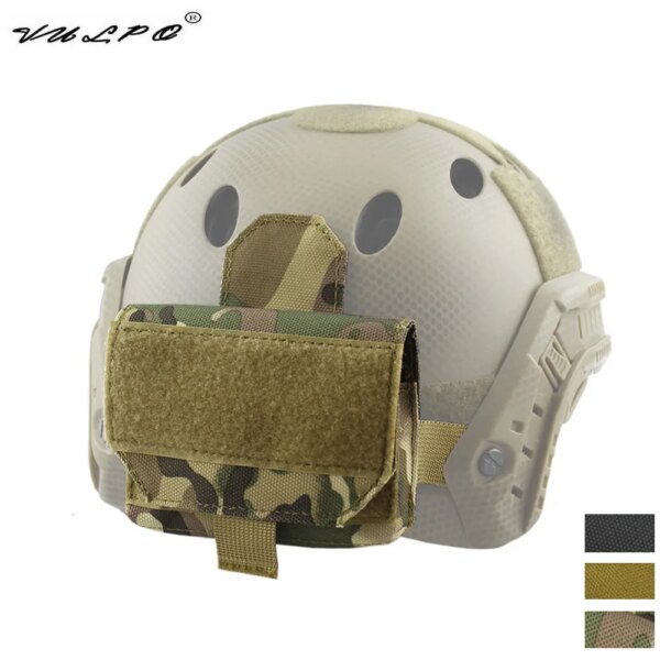 VULPO caza casco táctico para Airsoft bolsa de batería casco rápido contrapeso paquete casco accesorios MC BK KH