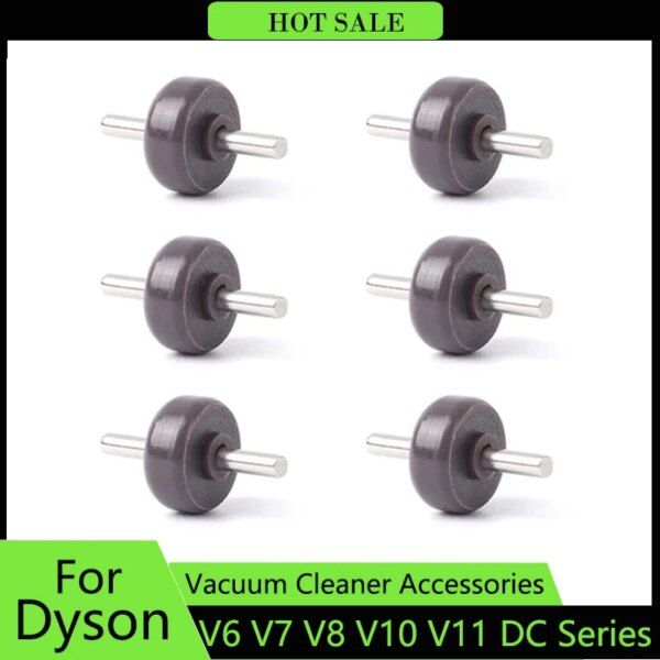 Pieza de aspiradora con rodillos y ejes ensanchados, cabezal de accionamiento directo para Dyson V6 V7 V8 V10 V11 DC35 DC45 DC58 DC62 DC Series