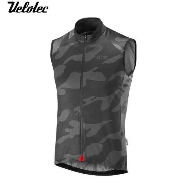 Velotec-Chaleco de Ciclismo sin mangas para hombre, Jersey de malla para Ciclismo, ropa de Ciclismo a prueba de viento, chaleco para motocicleta