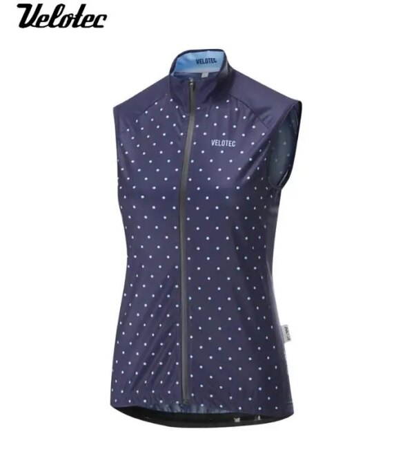 Velotec-Chaleco de ciclismo para mujer, resistente al viento, impermeable, de secado rápido, sin mangas, para carreras, Tops transpirables