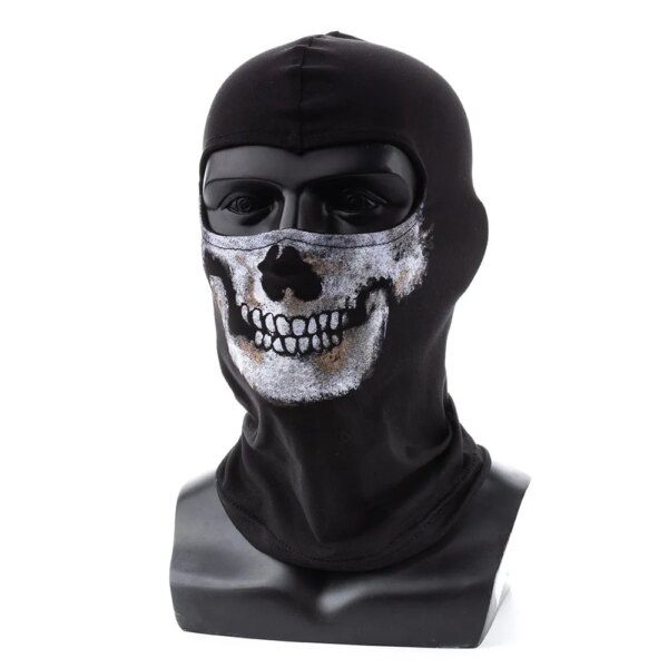 Venom Navy-mascarilla táctica de calavera para Cosplay, cubierta de ciclismo fantasma negro completo, utilería para deportes al aire libre