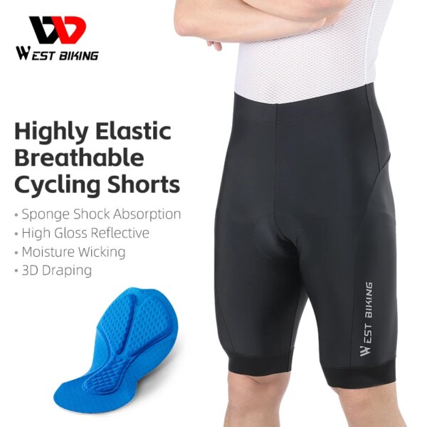 Pantalones cortos de ciclismo WEST BIKING, pantalones para bicicleta de montaña transpirables de alta elasticidad para hombres y mujeres, ropa de ciclismo de montaña, bragas ajustadas para bicicleta de carretera al aire libre