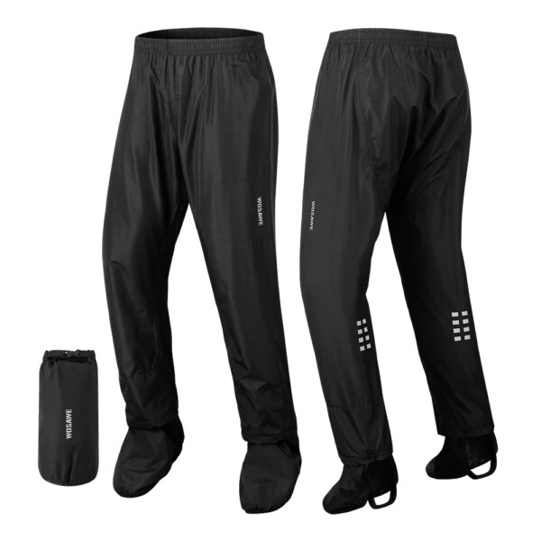 WOSAWE-pantalones de lluvia para ciclismo, pantalones impermeables para exteriores, motocicleta, escalada, Camping, deportes de ciclismo, pantalones de lluvia de montaña, cubiertas para zapatos