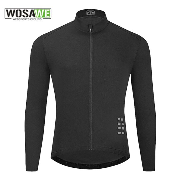 WOSAWE, chaqueta de Ciclismo para hombre, malla transpirable, reflectante, Ciclismo MTB, bicicleta de manga larga, Jersey de bicicleta a prueba de viento, 자전거 방풍자켓 바람막이