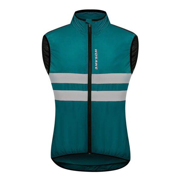 WOSAWE Chaleco de bicicleta para hombre y mujer, chaleco reflectante para ciclismo, chaqueta sin mangas transpirable a prueba de viento, chaleco para correr, abrigo