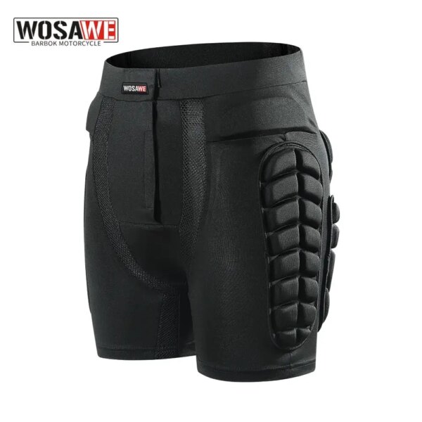 WOSAWE, pantalones cortos protectores para motocicleta para hombre, pantalones cortos deportivos para Snowboard, cadera, trasero, equipo de protección corporal, Hockey, MTB, bicicleta, Motocross, pantalones cortos de esquí