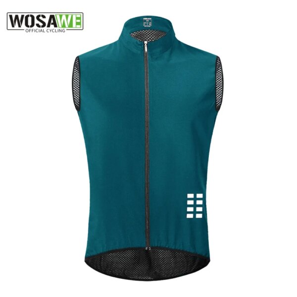 WOSAWE-Chaleco de Ciclismo de secado rápido, Jersey ligero para Ciclismo de montaña, sin mangas, reflectante, transpirable, para correr y Ciclismo