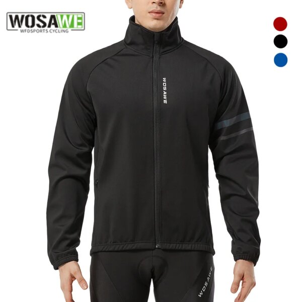 WOSAWE, chaqueta de ciclismo de primavera, ropa para bicicleta de carretera MTB, chaqueta impermeable a prueba de viento para hombre, cortavientos ciclismo para hombre